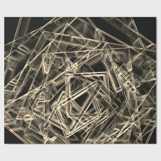 Ecken und beige Nebel Geschenkpapier (Flach)