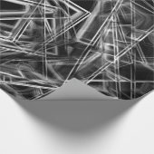 Ecken und einige graue Neonpunkte Geschenkpapier (Ecke)