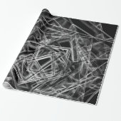 Ecken und einige graue Neonpunkte Geschenkpapier (Ungerollt)