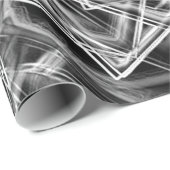 Ecken und einige graue Neonpunkte Geschenkpapier (Rolleneckpunkt)
