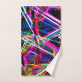 Ecken und farbenfrohe Neonecken Badhandtuch Set (Handtuch)