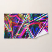 Ecken und farbenfrohe Neonecken Badhandtuch Set (Handtuch)