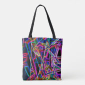 Ecken und farbenfrohe Neonecken Tasche (Rückseite)
