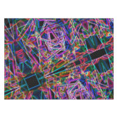 Ecken und farbenfrohe Neonecken Tischdecke (Vorderseite (Horizontal))
