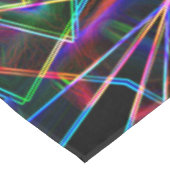 Ecken und farbenfrohe Neonecken Tischdecke (Schrägansicht)