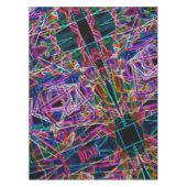 Ecken und farbenfrohe Neonecken Tischdecke (Vorderseite)