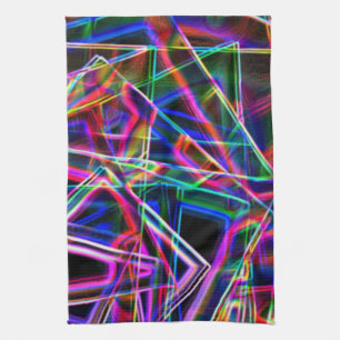 Ecken und neunfarbige Punkte Geschirrtuch