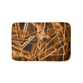 Ecken und Orangenpunkte auf Neon Badematte (Vorderseite)