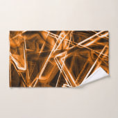 Ecken und Orangenpunkte auf Neon Badhandtuch Set (Handtuch)