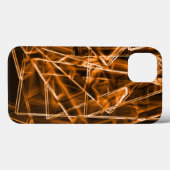 Ecken und Orangenpunkte auf Neon Case-Mate iPhone Hülle (Rückseite (Horizontal))
