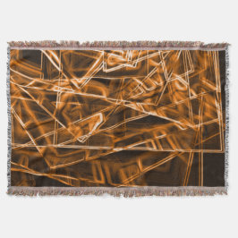 Ecken und Orangenpunkte auf Neon Decke