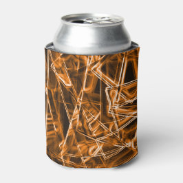 Ecken und Orangenpunkte auf Neon Dosenkühler