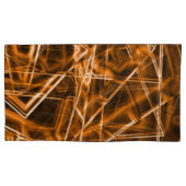 Ecken und Orangenpunkte auf Neon Kissenbezug (Vorderseite-Links)