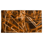 Ecken und Orangenpunkte auf Neon Kissenbezug (Vorderseite-Rechts)