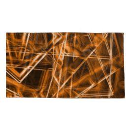 Ecken und Orangenpunkte auf Neon Kissenbezug