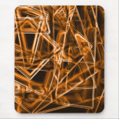 Ecken und Orangenpunkte auf Neon Mousepad (Vorne)