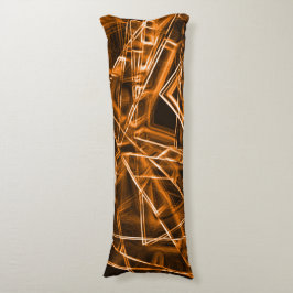 Ecken und Orangenpunkte auf Neon Seitenschläferkissen