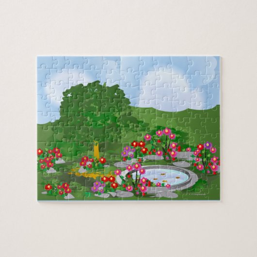 Eckgarten-Kunstpuzzle Puzzle (Horizontal)