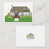 Eckhaus in Wares Creek-Flachbildschirm Mitteilungskarte (Vorne/Hinten)