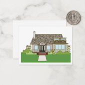 Eckhaus in Wares Creek-Flachbildschirm Mitteilungskarte (Vorderseite/Rückseite Beispiel)