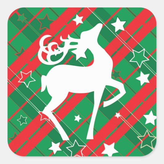 eckige Aufkleber, glänzend, groß, 3 Zoll (Blatt 6 Quadratischer Aufkleber (Vorderseite)