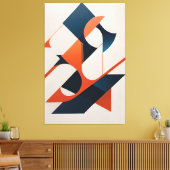 Eckige Symphonie Leinwanddruck (Insitu (Wohnzimmer))