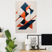 Eckige Symphonie Poster (Heimbüro)