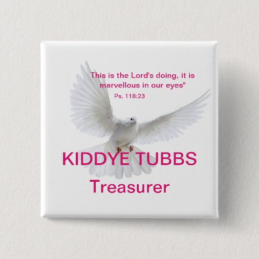 Eckiger Knopf Button (Vorderseite)