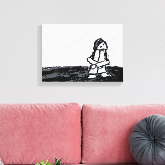 Eckkind Leinwanddruck (Insitu (Wohnzimmer))