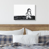 Eckkind Leinwanddruck (Insitu (Schlafzimmer))