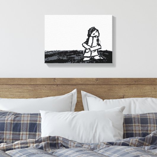 Eckkind Leinwanddruck (Insitu (Schlafzimmer))