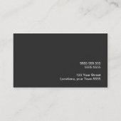 Eckklappenkarte Visitenkarte (Rückseite)