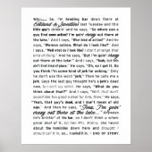 "Ecklund & Swedlin's" Poster (weiß) (Vorne)