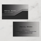 Eckpfeiler der Metallbetriebskarte Edge 3 Visitenkarte (Vorne/Hinten)