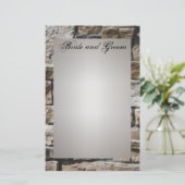 Eckpfeiler für Hochzeitsgeschosse Briefpapier (Stehend Vorderseite)