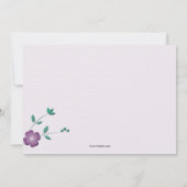 Eckposies-Einladung Einladung (Rückseite)