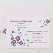 Eckposies-Einladung Einladung (Vorne/Hinten)