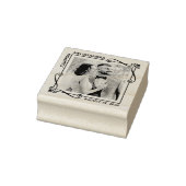 Eckpunkt Wirbel Rahmen Hochzeitszitz Foto Gummistempel (Stempel)