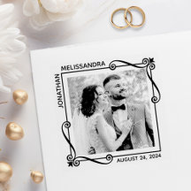 Eckpunkt Wirbel Rahmen Hochzeitszitz Foto