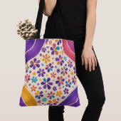 Eckstein Blühen — Königlich Violette Variante Tasche (Von Nahem)