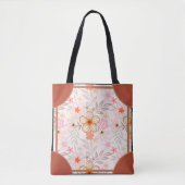 Eckstein-Blüte Orange Tasche (Vorderseite)