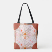 Eckstein-Blüte Orange Tasche (Rückseite)