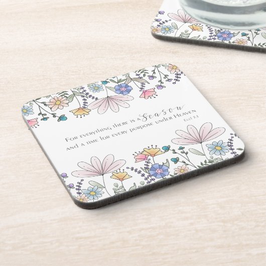 ECL 3:1 Für alles gibt es eine Saison Getränkeuntersetzer (Linke Seite)