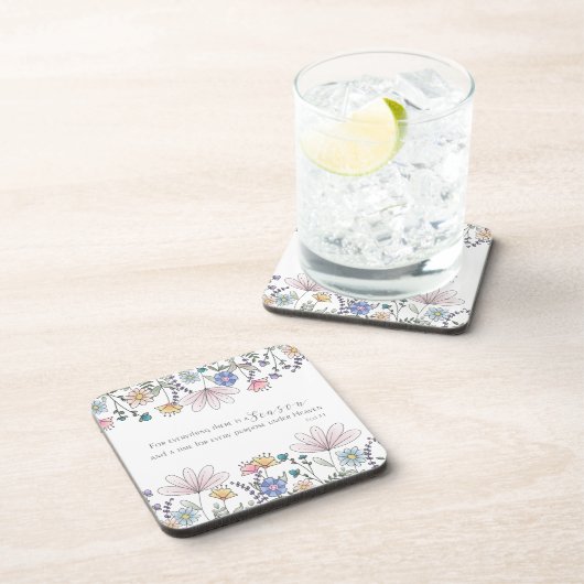 ECL 3:1 Für alles gibt es eine Saison Getränkeuntersetzer (Rechte Seite)