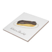 Éclair au Chocolat Wasserfarbe Fliese (Seite)