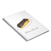 Éclair au Chocolat Wasserfarbe Notizblock (Rechte Seite)