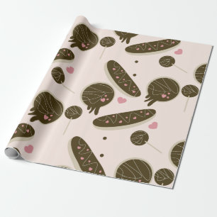 Eclair Donuts Cake Pops Valentinstag Geschenkpapier