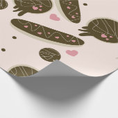 Eclair Donuts Cake Pops Valentinstag Geschenkpapier (Ecke)