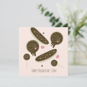 Eclair Donuts Cake Pops Valentinstag Karte (Stehend Vorderseite)