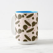 Eclair Donuts Cake Pops Valentinstag Zweifarbige Tasse (Vorderseite Links)